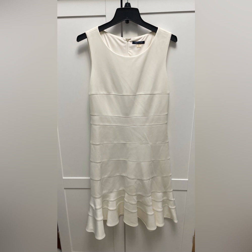Ivory Ruffle dress. Cute with cowgirl boots